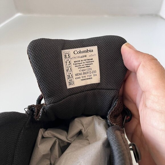 Columbia Newton Ridge Plus II Mens Size 8.5  Suede Waterproof Hiking Boot Shoe - Picture 9 of 11